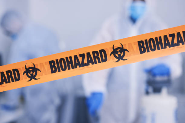 Professional Biohazard Cleanup technician working in Cumming, GA